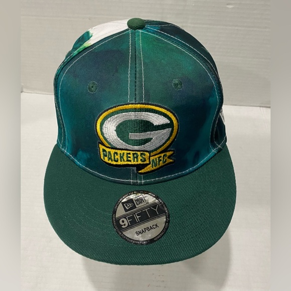 Green Bay Packers New Era 9FIFTY NFL 2022 Sideline Ink Dye Snapback Hat Cap - Picture 2 of 8